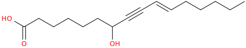 7 hydroxy e 10 hexadecen 8 ynoic acid